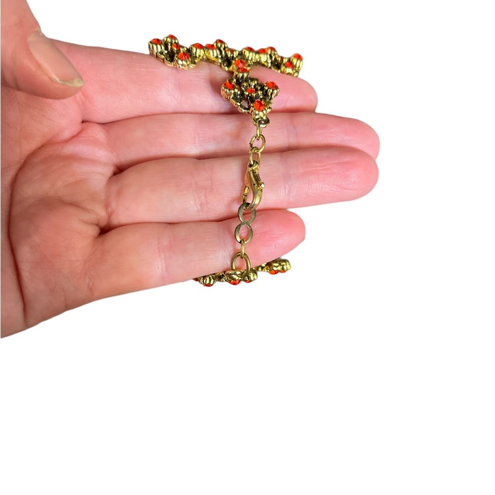 Unmarked Yochi NY Red Rhinestone Bracelet - Picture 2 of 2